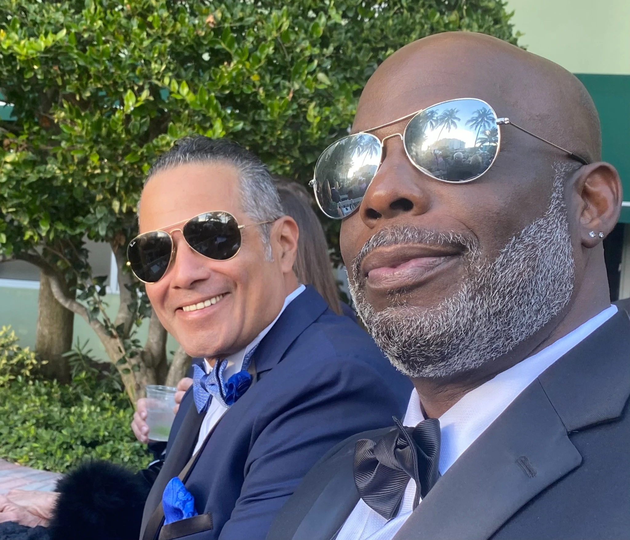 Anthony and Richard McCulloch attending a wedding.