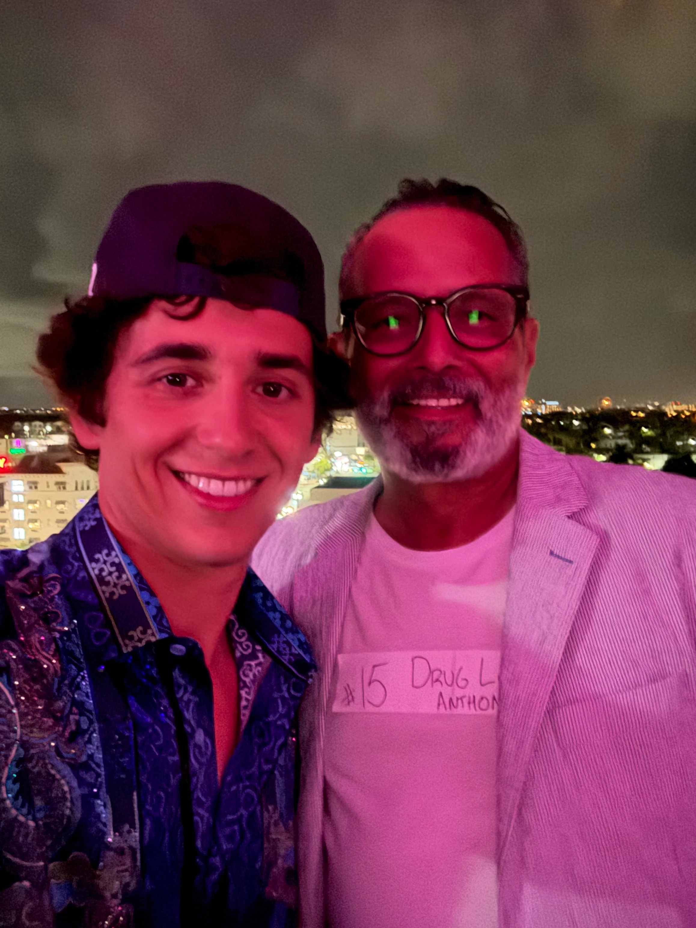 Anthony Rolón and Marcello Hernandez on set for 72 Hours