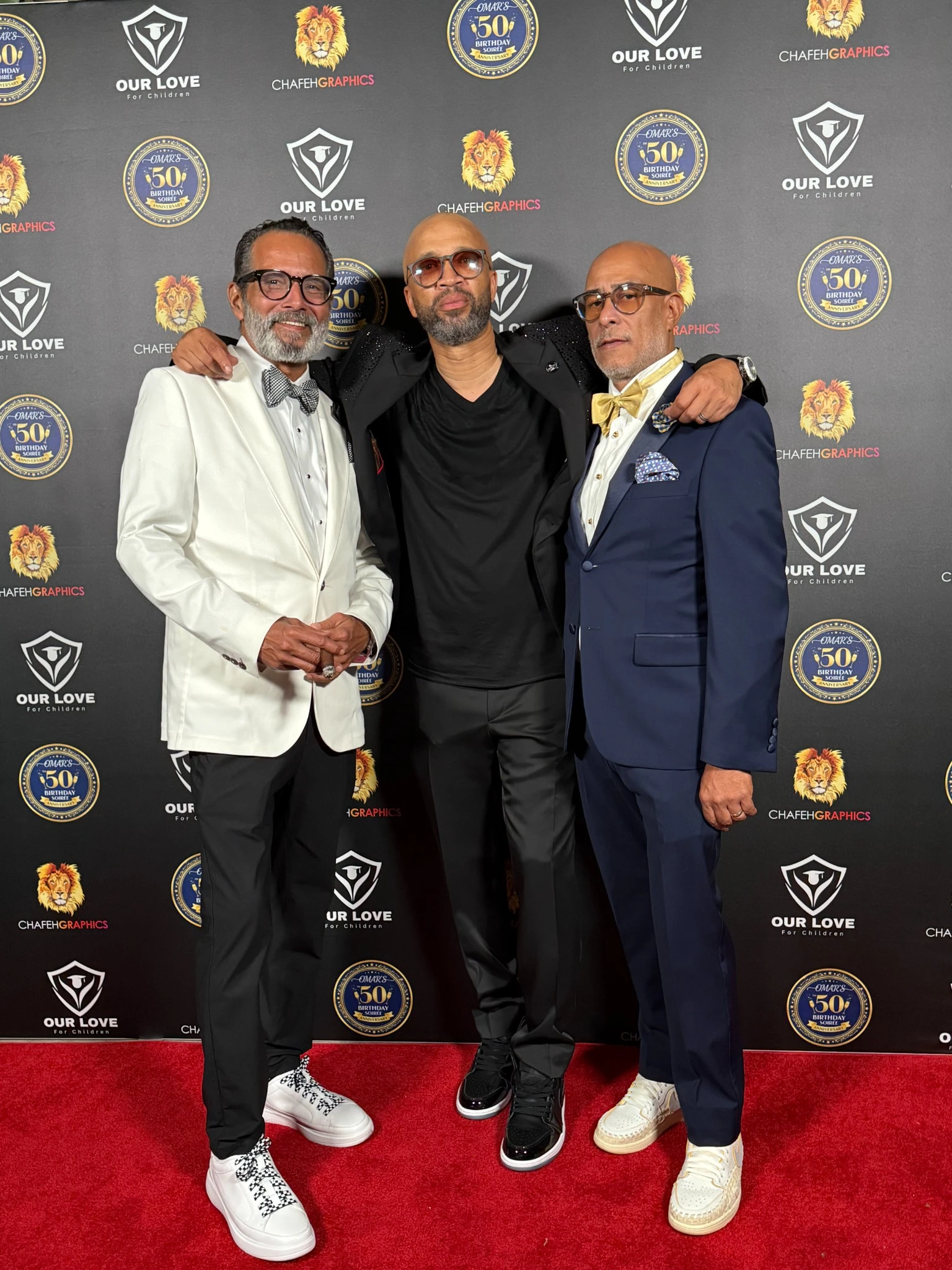 Anthony, Omar McGee and Wil at Omar’s 50th Birthday Soirée.